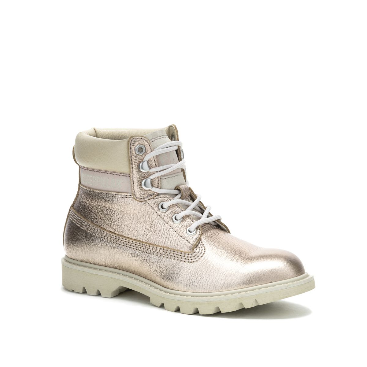 CAT - Botin Cuero Mujer Colorado Womens Metalizado CAT