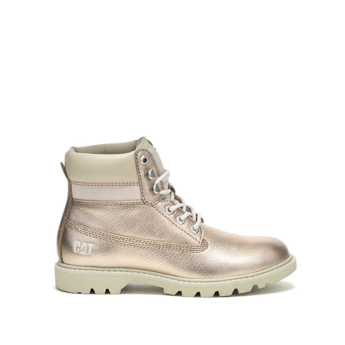 CAT - Botin Cuero Mujer Colorado Womens Metalizado CAT