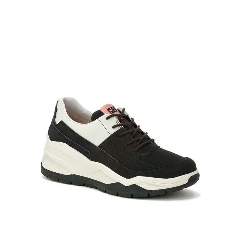 CAT - Zapatilla Cuero Mujer Watchful Negro CAT