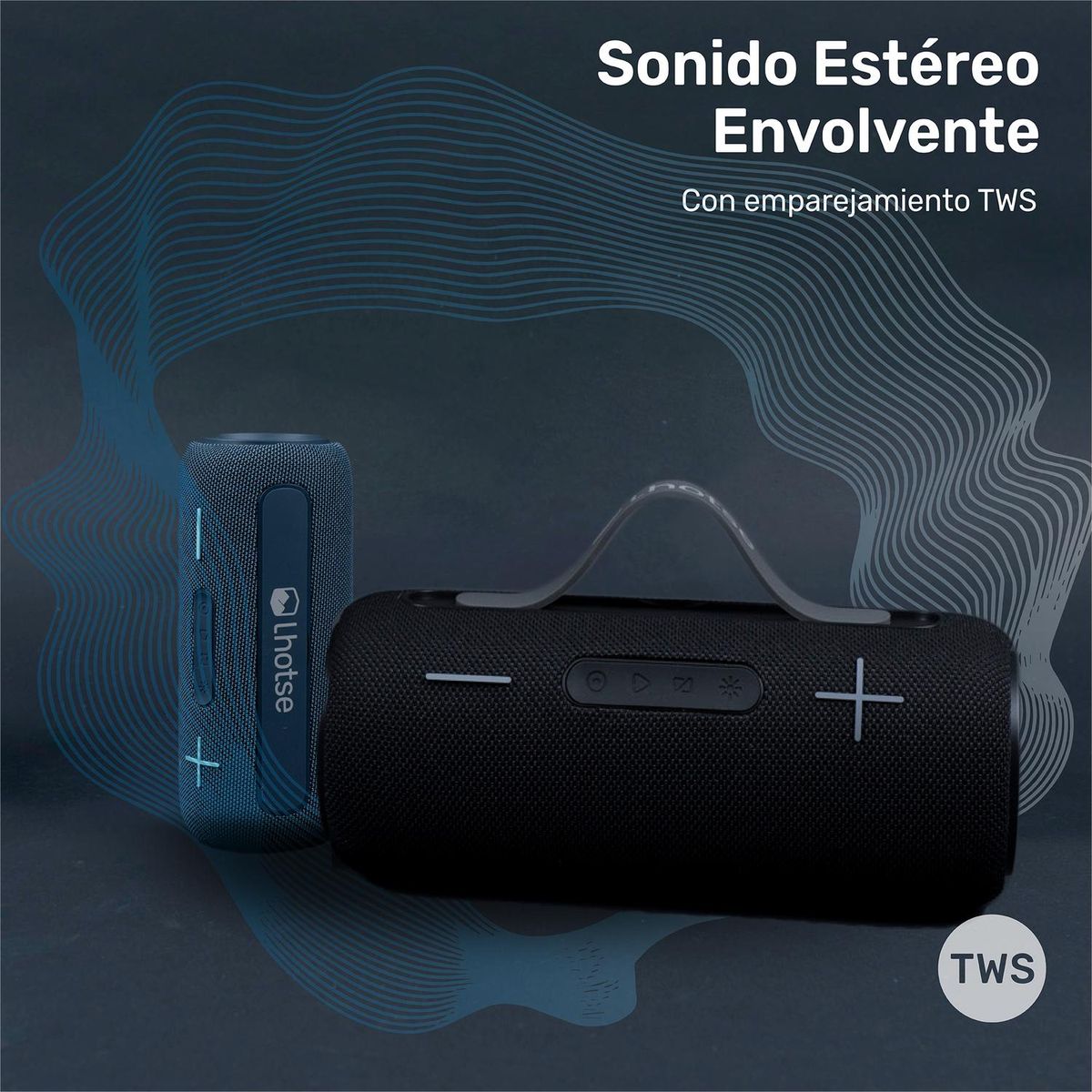 LHOTSE - Parlante Portátil Inalámbrico Bluetooth Journey - Negro