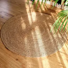 GENERICO - Alfombra Redonda Yute Crudo 60 CM Bengala Natural