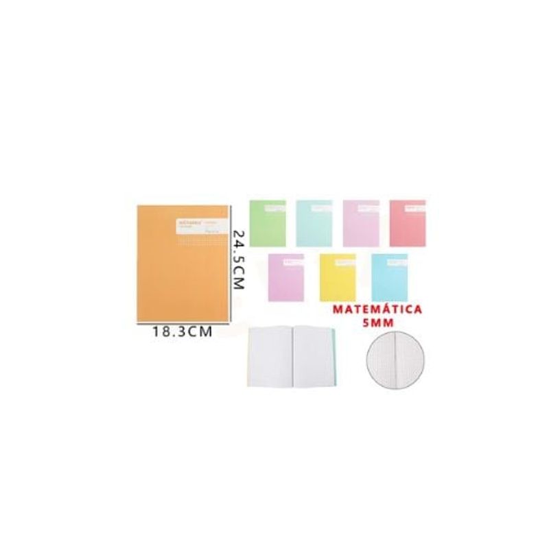 GENERICO - Cuaderno College Matemática 5Mm 24 5 18 3 Cm 100 Hojas