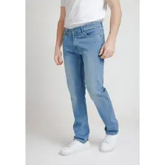 TRIAL - Jeans Hombre Casual Algodón Liso Regular Nada Celeste