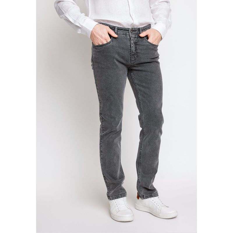 TRIAL - Jeans Hombre Casual Algodón Liso Slim Naze Azul Medio
