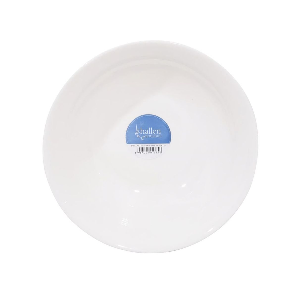 HALLEN - Set 6 Platos Bowl De Sopa 20cm Porcelana Blanca Hallen