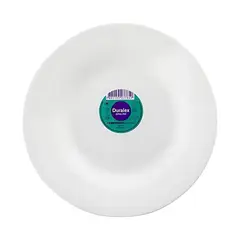 DURALEX - Plato Llano Opaline 24cm Vidrio Resistente Blanco