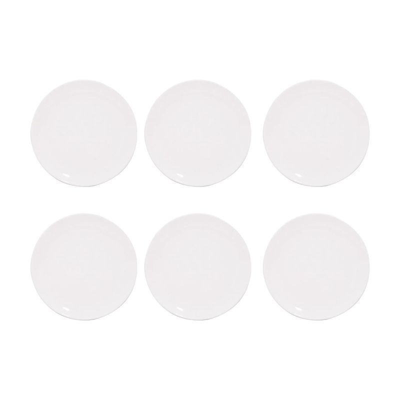 HALLEN - Set De 6 Platos Buffet Coupe 225cm Porcelana Blanca Hallen