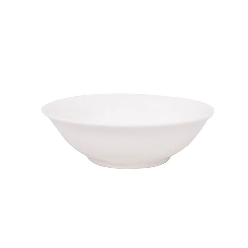 HALLEN - Ensaladera De 225cm Porcelana Resistente Blanca Hallen