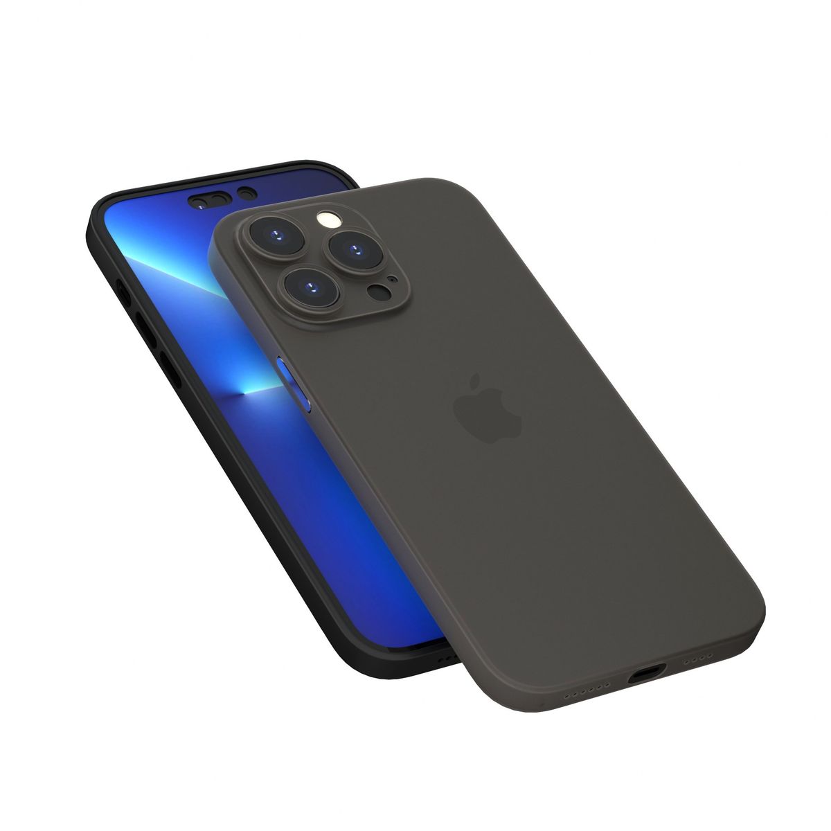 GENERICO - Carcasa Negro Mate iPhone 16 Pro Max Antibacterial Mata 99%