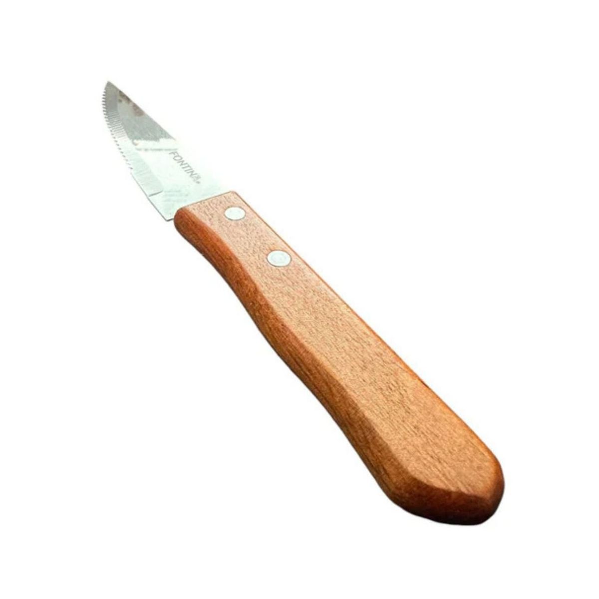 GENERICO - Set 6 Cuchillos Parrilleros de 22cm Acero Mango Madera