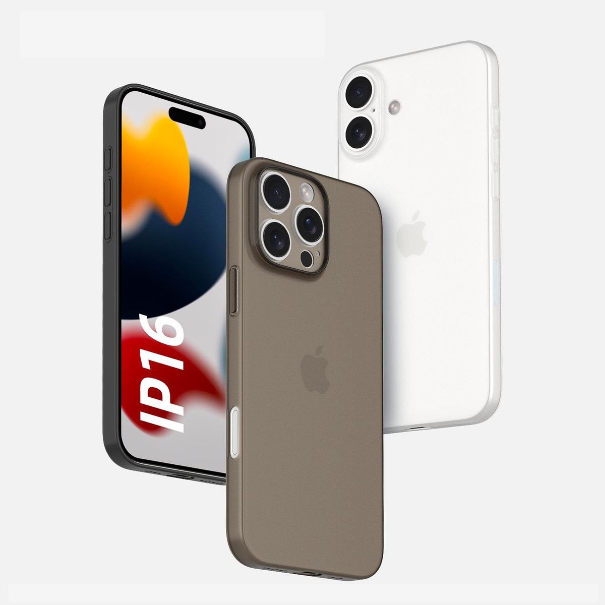 GENERICO - Carcasa Negro Opaco Mate iPhone 16 Pro Max Antibacterial Mata 99%