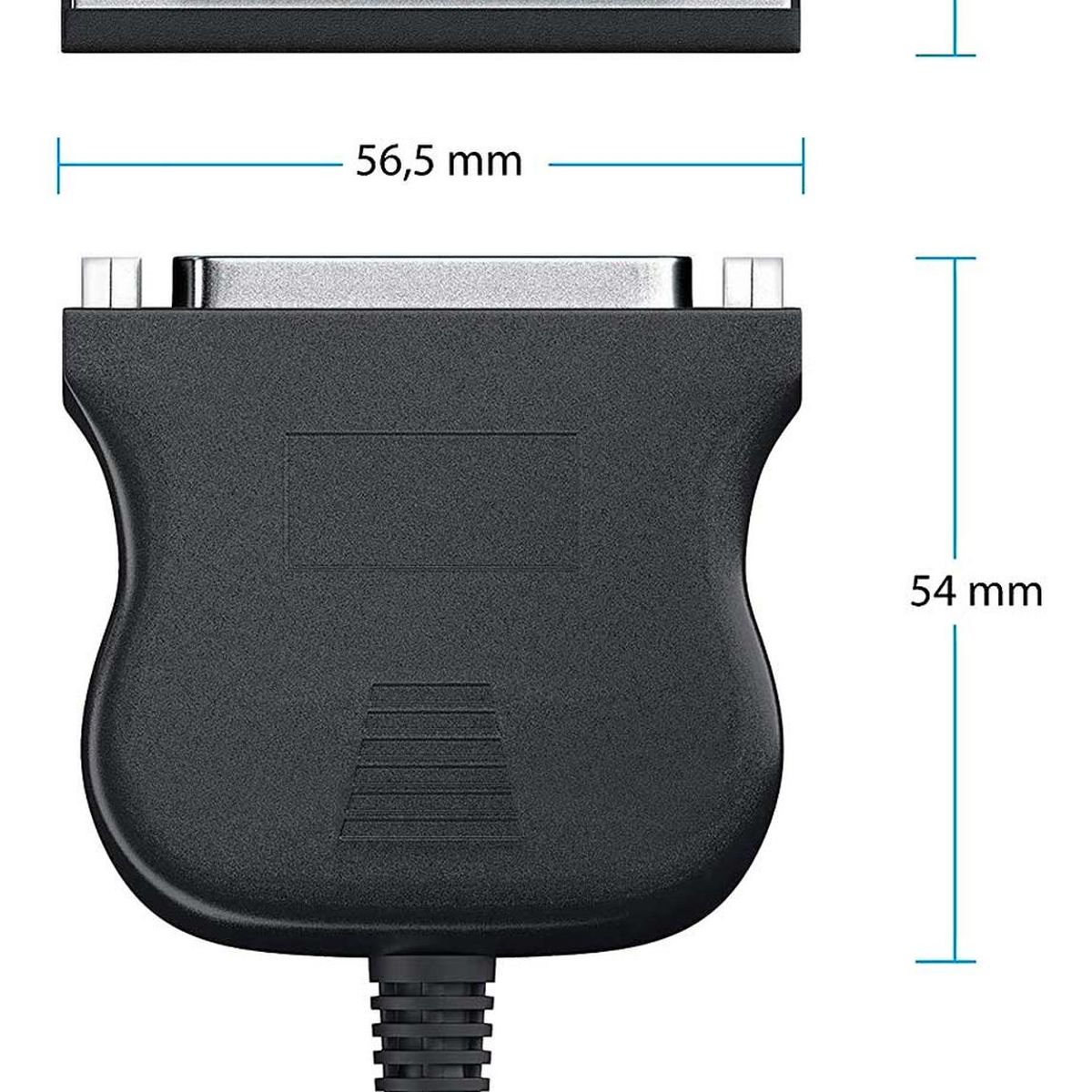 GEN - Cable Adaptador Usb A Puerto Paralelo Impresora Db25 Hembra - Negro