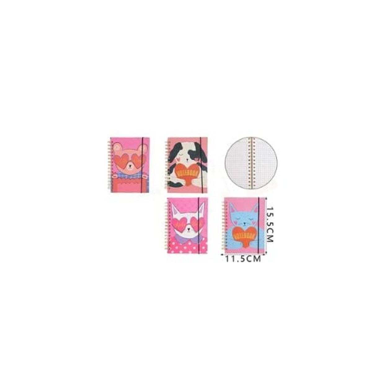 GENERICO - Libreta Mascotas 80 Hojas 7 7 Mm