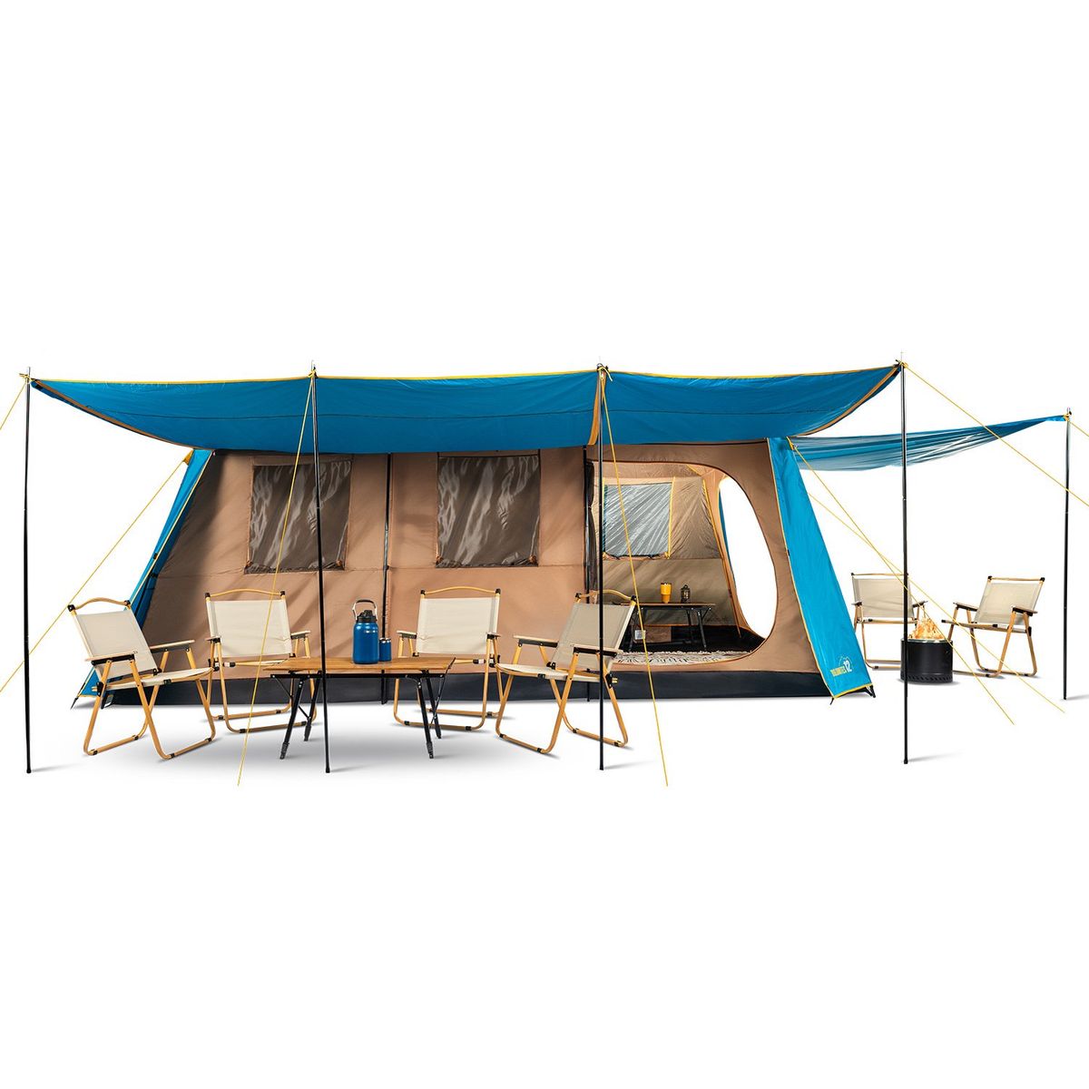 DISCOVERY - Carpa Camping Dolomites 12, 12 personas techo largo 3000 mm