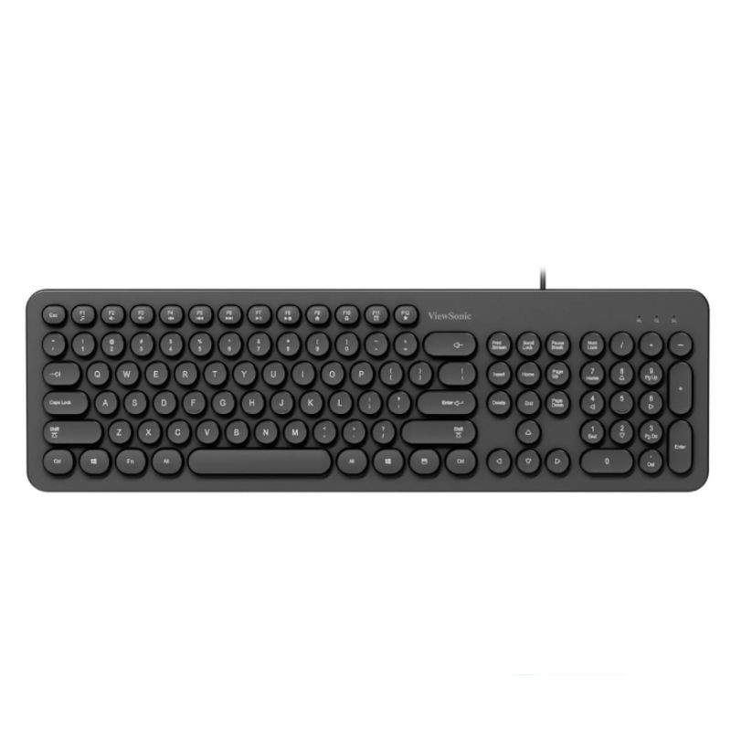 VIEWSONIC - Teclado USB teclas Redondas ViewSonic KU334 Negro