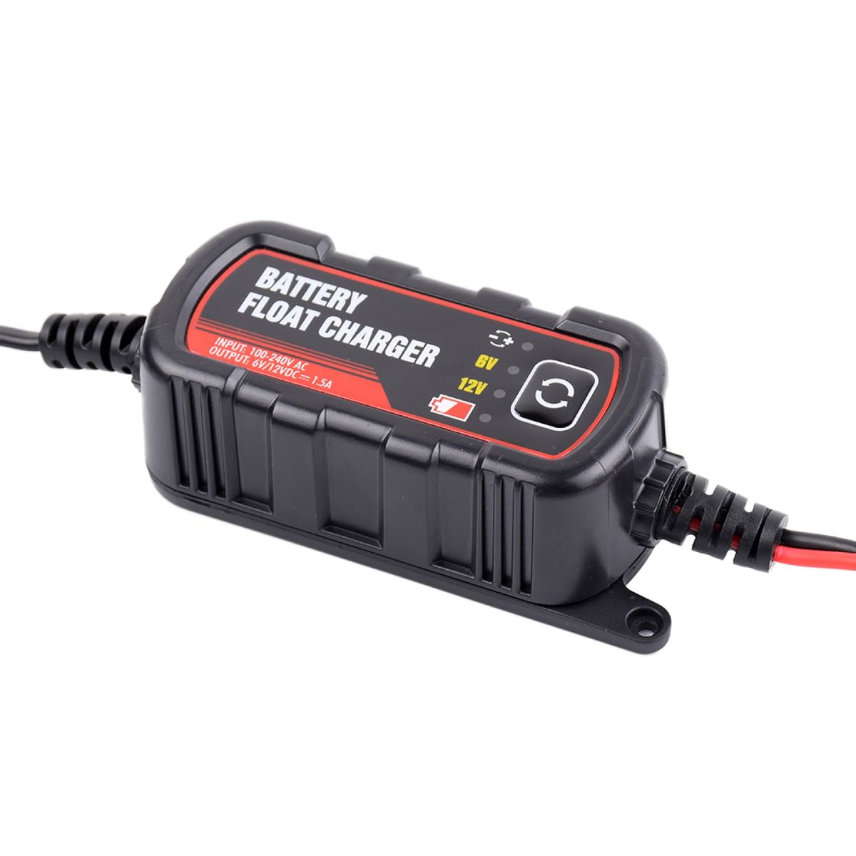 GENERICO - Cargador de Batería a 6 y 12 Volt de 1,5ah autos y motos