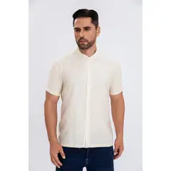 MPROPIA - Camisa Verano Manga Corta Hombre Cuello Mao Casual Fashion 153