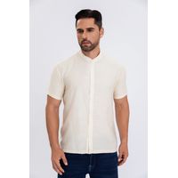 Camisa Verano Manga Corta Hombre Cuello Mao Casual Fashion 153