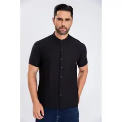 MPROPIA - Camisa Verano Manga Corta Hombre Cuello Mao Casual Fashion 153