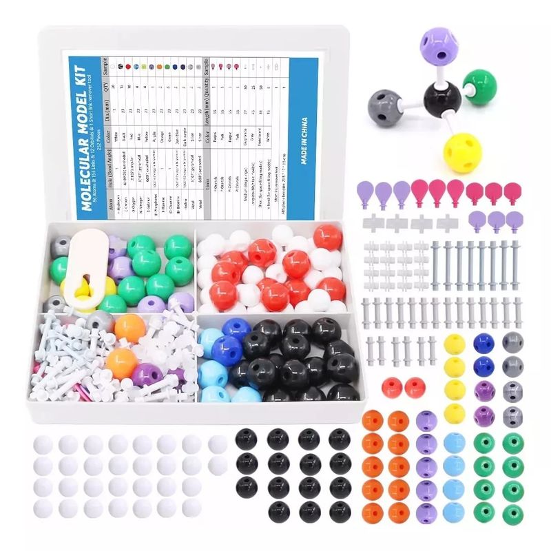 GENERICO - Kit De Modelo Molecular De Química 252 Piezas