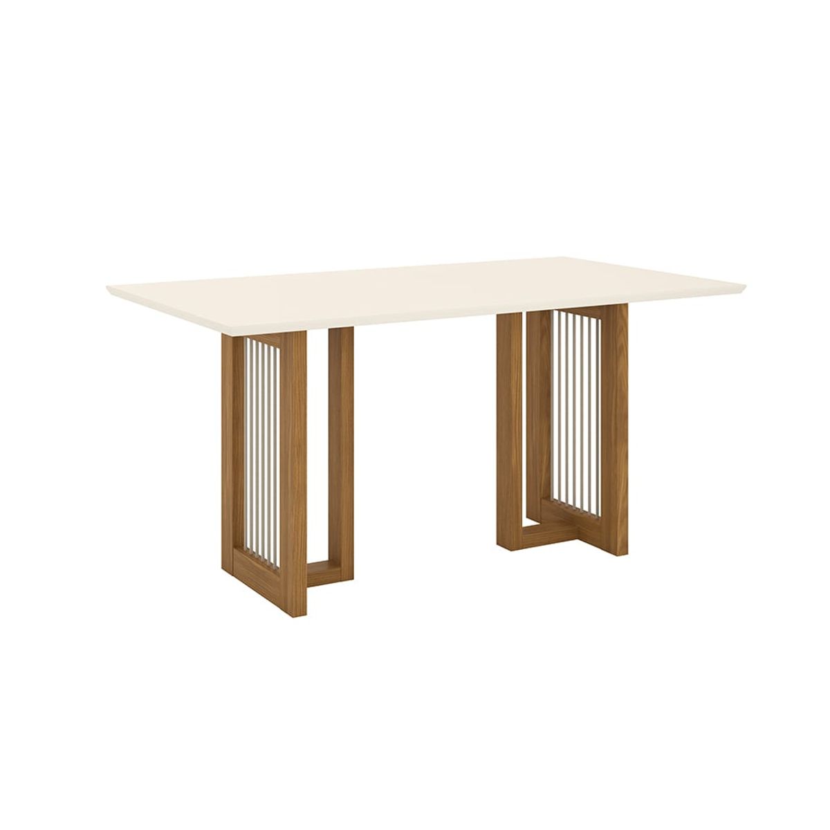 HOME MOBILI - Juego Comedor 6 Sillas Savoy Off white