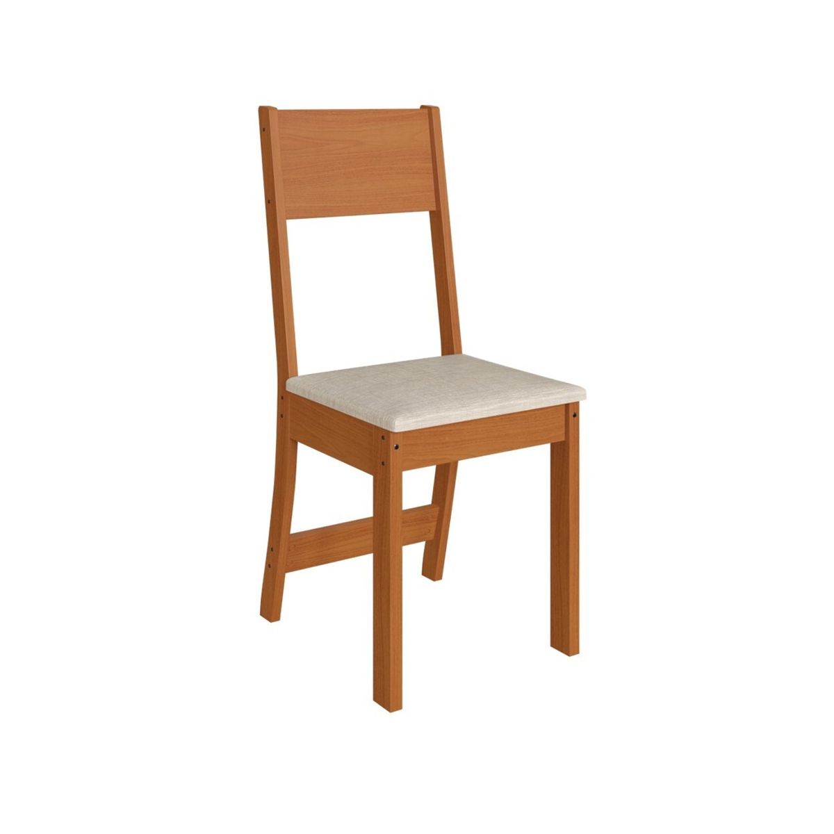 HOME MOBILI - Juego Comedor 4 Sillas Camelia Café