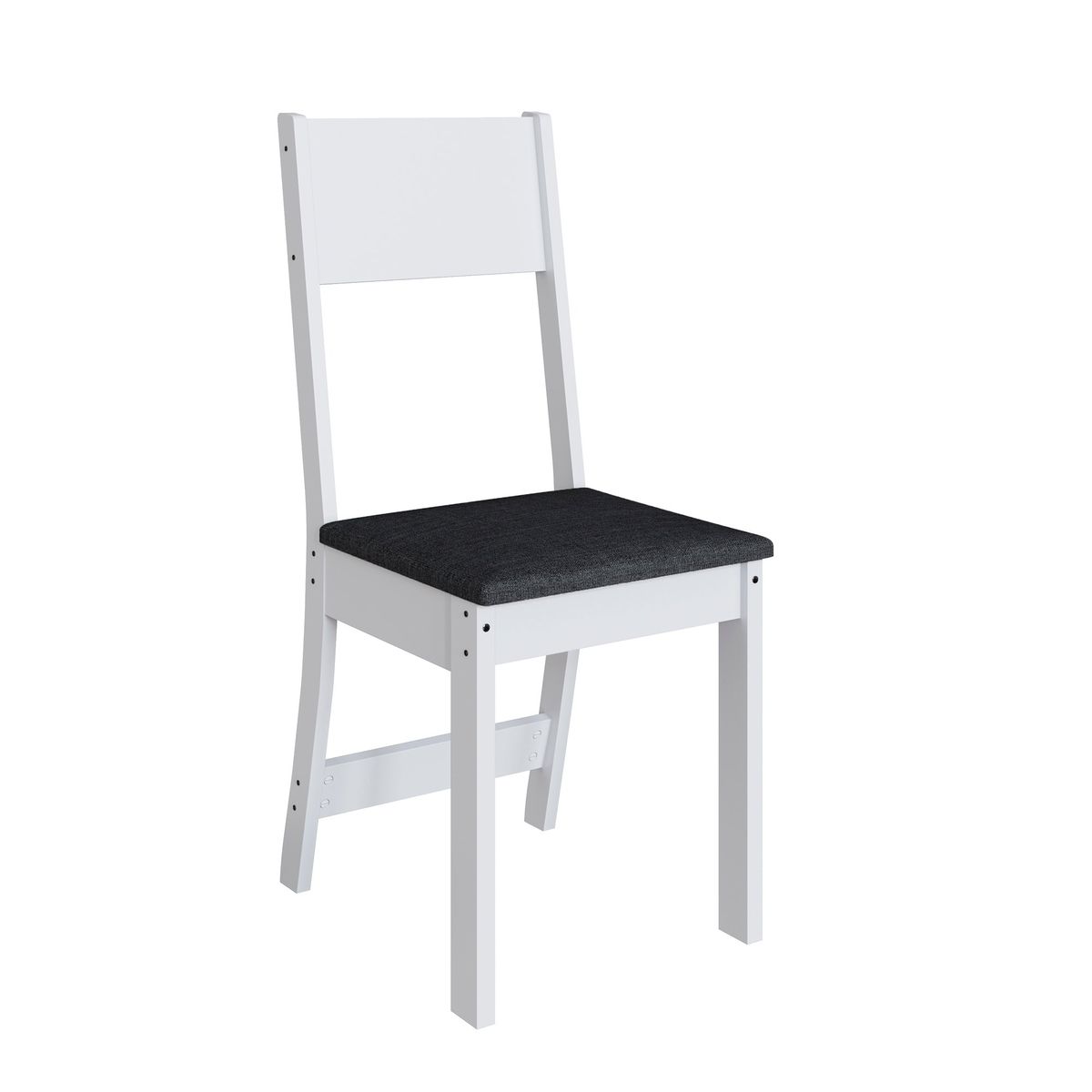 HOME MOBILI - Juego Comedor 4 Sillas Nevada Blanco