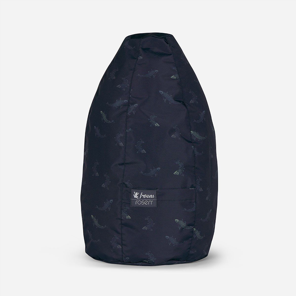 ROSEN - Cojín Sandbag Outdoor Pez Froens Azul Oscuro