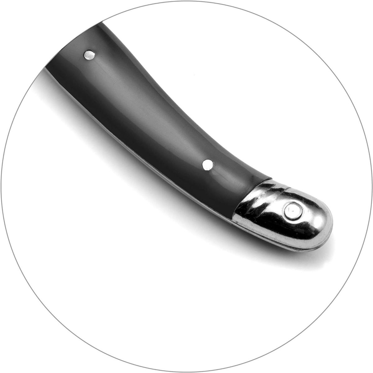 LOU LAGUIOLE - JUEGO CUCHILLERIA GRAFITO TRADITION LAGUIOLE, 6 PERSONAS, 24 PZ