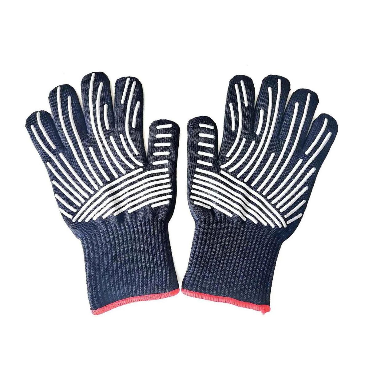 GENERICO - Guantes Parrilleros 30cm Fontina Algodón Diseño Lineas