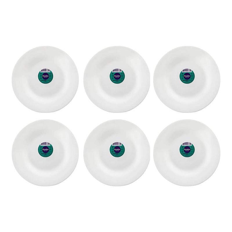 MARINEX - Set 6 Platos Postre Opaline 19cm Marinex Vidrio Resistente