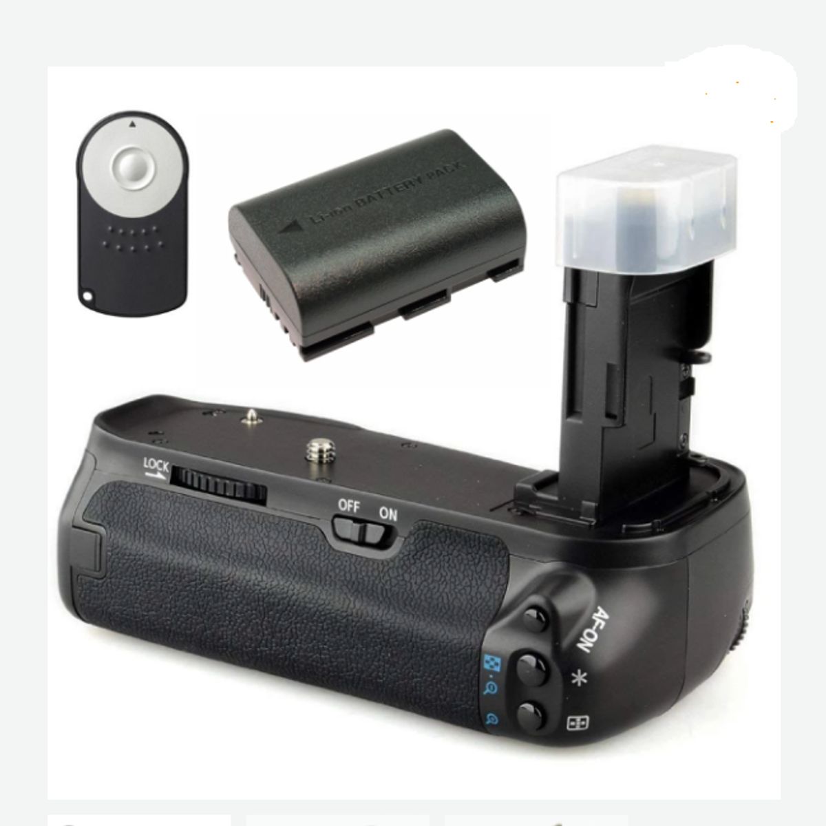 GENERICO - BATTERY GRIP CANON 5D MARK IV ALTERNATIVO + BATERÍA + CONTROL REMOTO