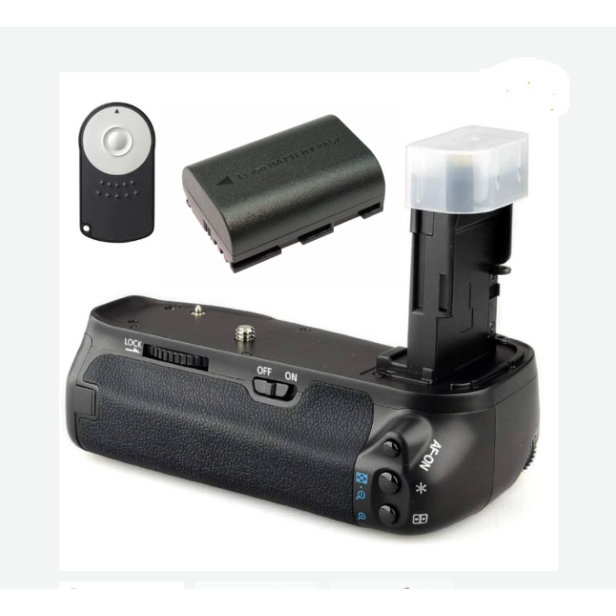 GENERICO - BATTERY GRIP CANON 5D MARK IV ALTERNATIVO + BATERÍA + CONTROL REMOTO