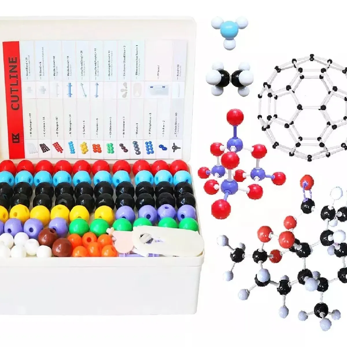 GENERICO - Kit De Modelos Moleculares Químicos De 440 Piezas Con Juego