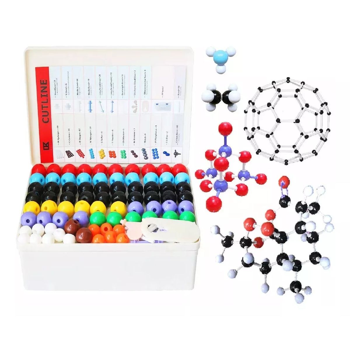 GENERICO - Kit De Modelos Moleculares Químicos De 440 Piezas Con Juego