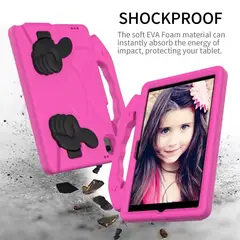GENERICO - Carcasa Para Samsung Tab S6 Lite - Niños Antigolpe Rosado