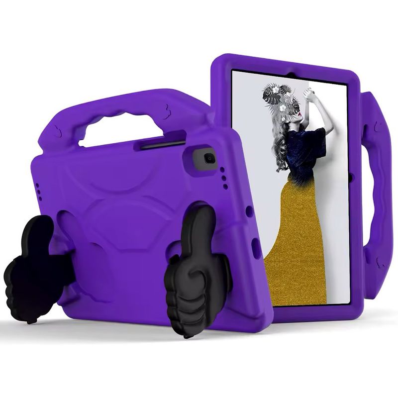 GENERICO - Carcasa Para Samsung Tab S6 Lite - Niños Antigolpe Morado