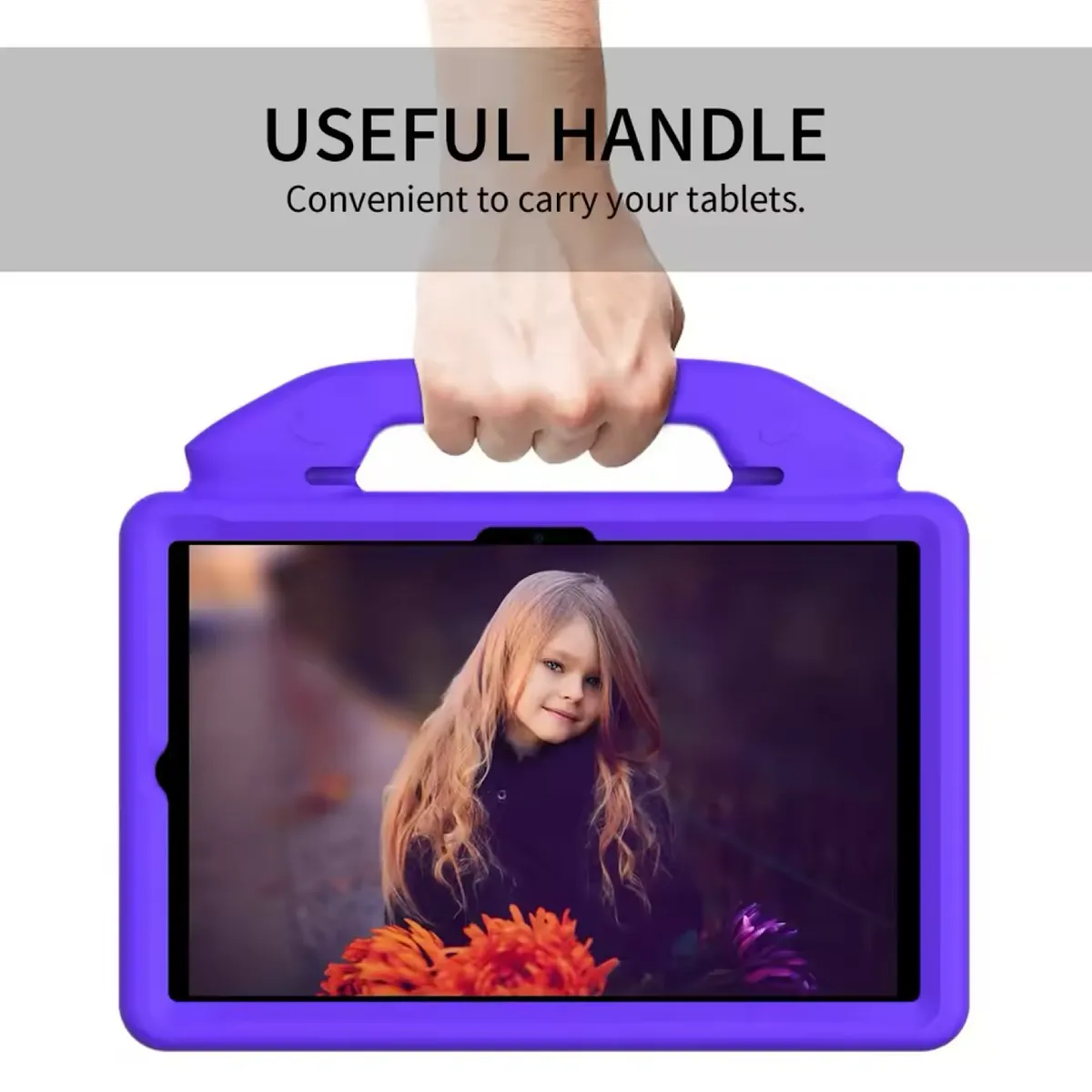 GENERICO - Carcasa Para Samsung Tab S6 Lite - Niños Antigolpe Morado