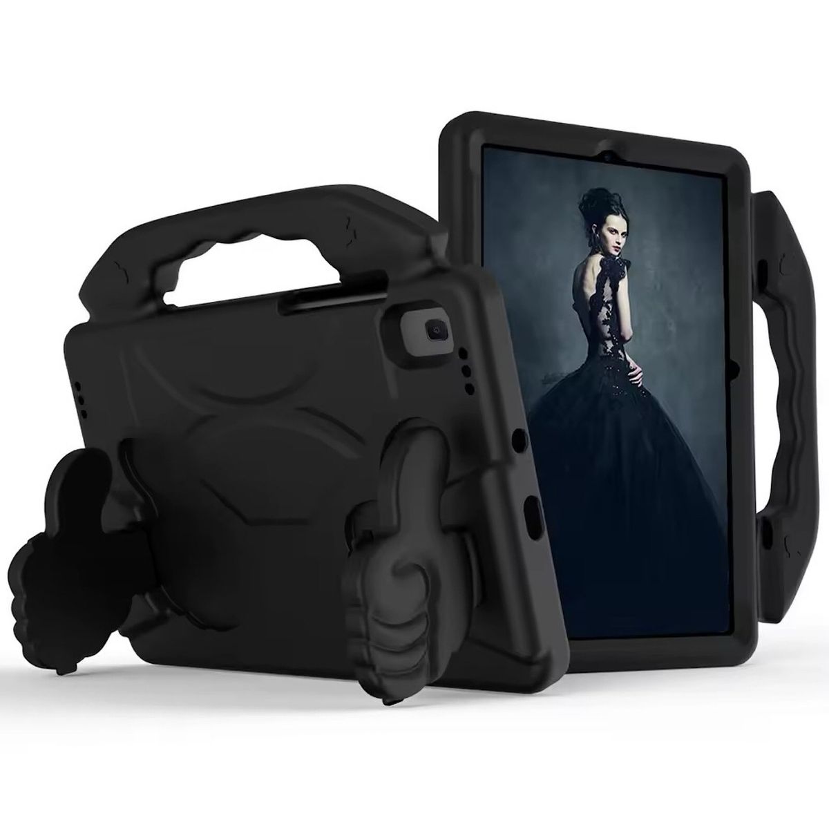 GENERICO - Carcasa Para Samsung Tab S6 Lite - Niños Antigolpe Negro