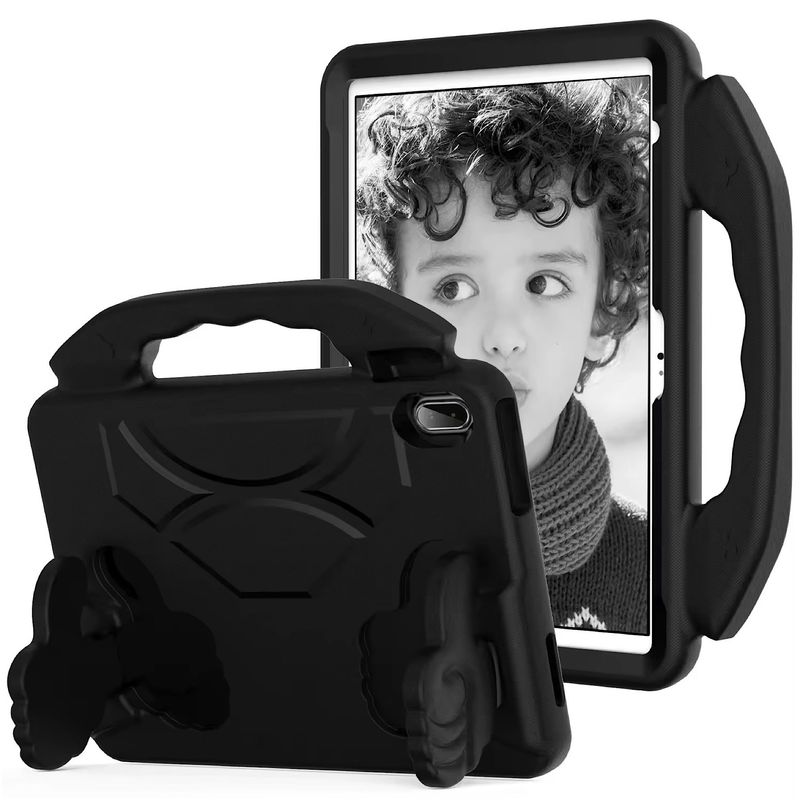GENERICO - Carcasa Para iPad 10.9 Decima Gen - Niños Antigolpe Negro