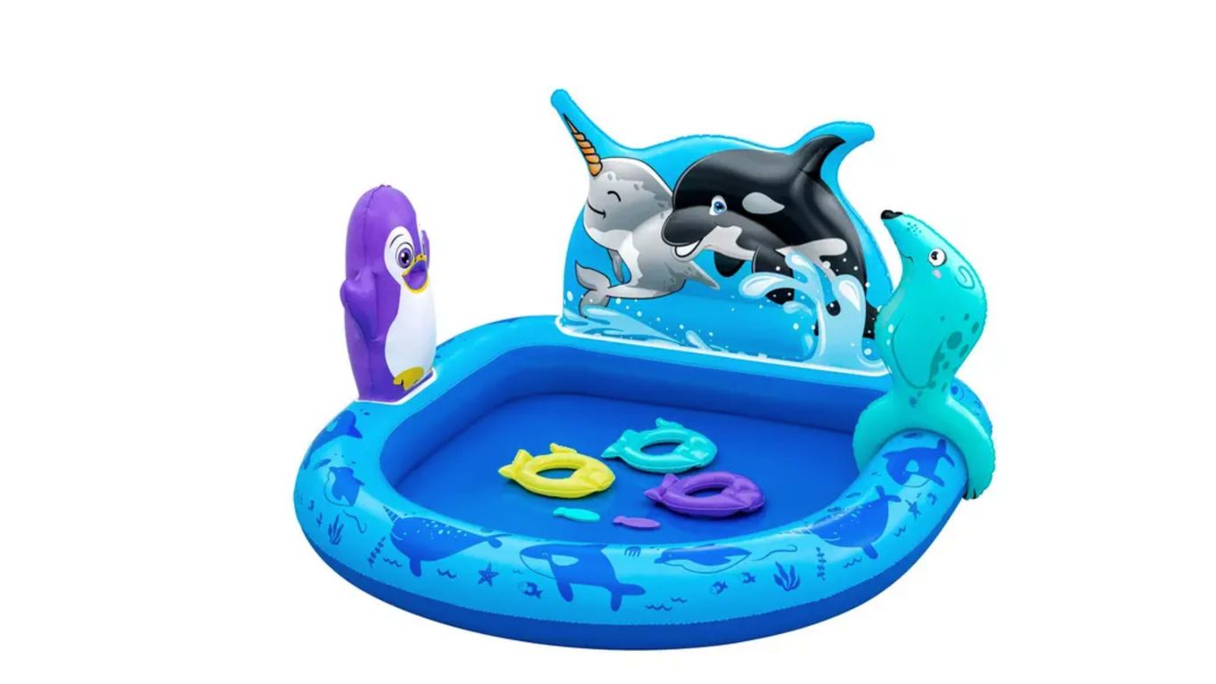 Piscina Inflable Artico - Centro juegos 84 L - 73x134x131 cm