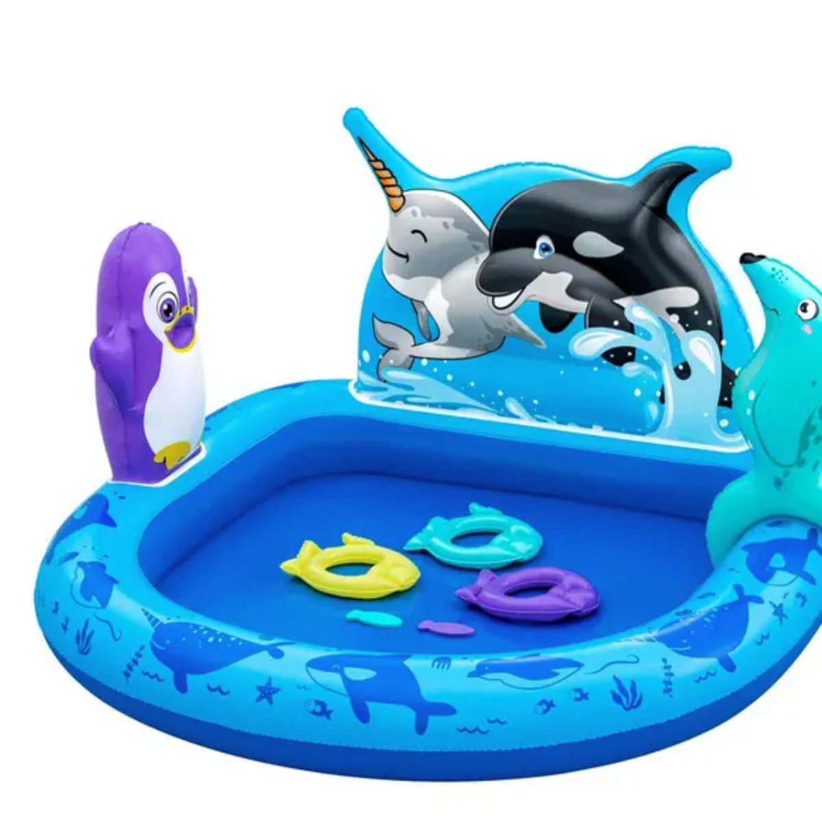 BESTWAY - Piscina Inflable Ártico - Centro juegos 84 L - 73x134x131 cm