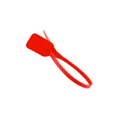 GENERICO - Sello de Seguridad Plástico Ajustable 360mm 100un Rojo