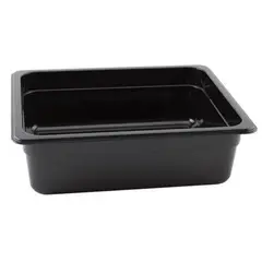 GENERICO - Recipiente GN policarbonato 1/2 x 10 cm Negro