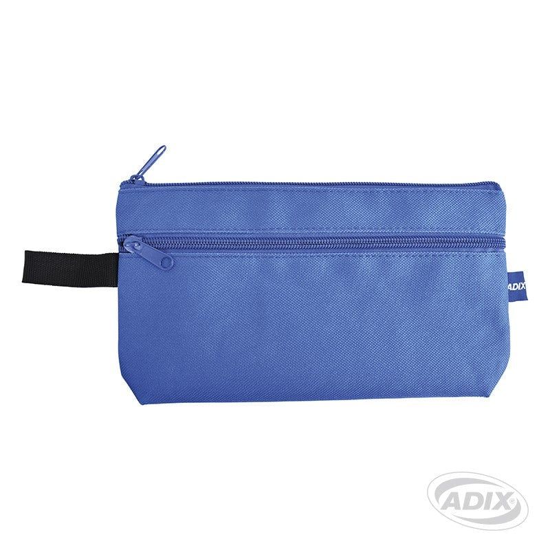 ADIX - Estuche Escolar Doble Cierre Color Azul Adix