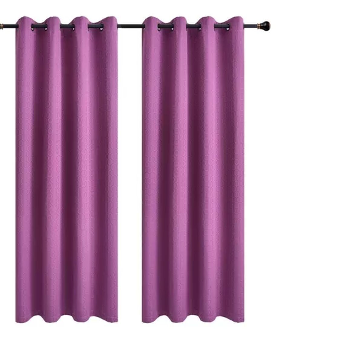 GENERICO - Cortinas Hogar Telas Brocato 2 Panos 140x220 Cm