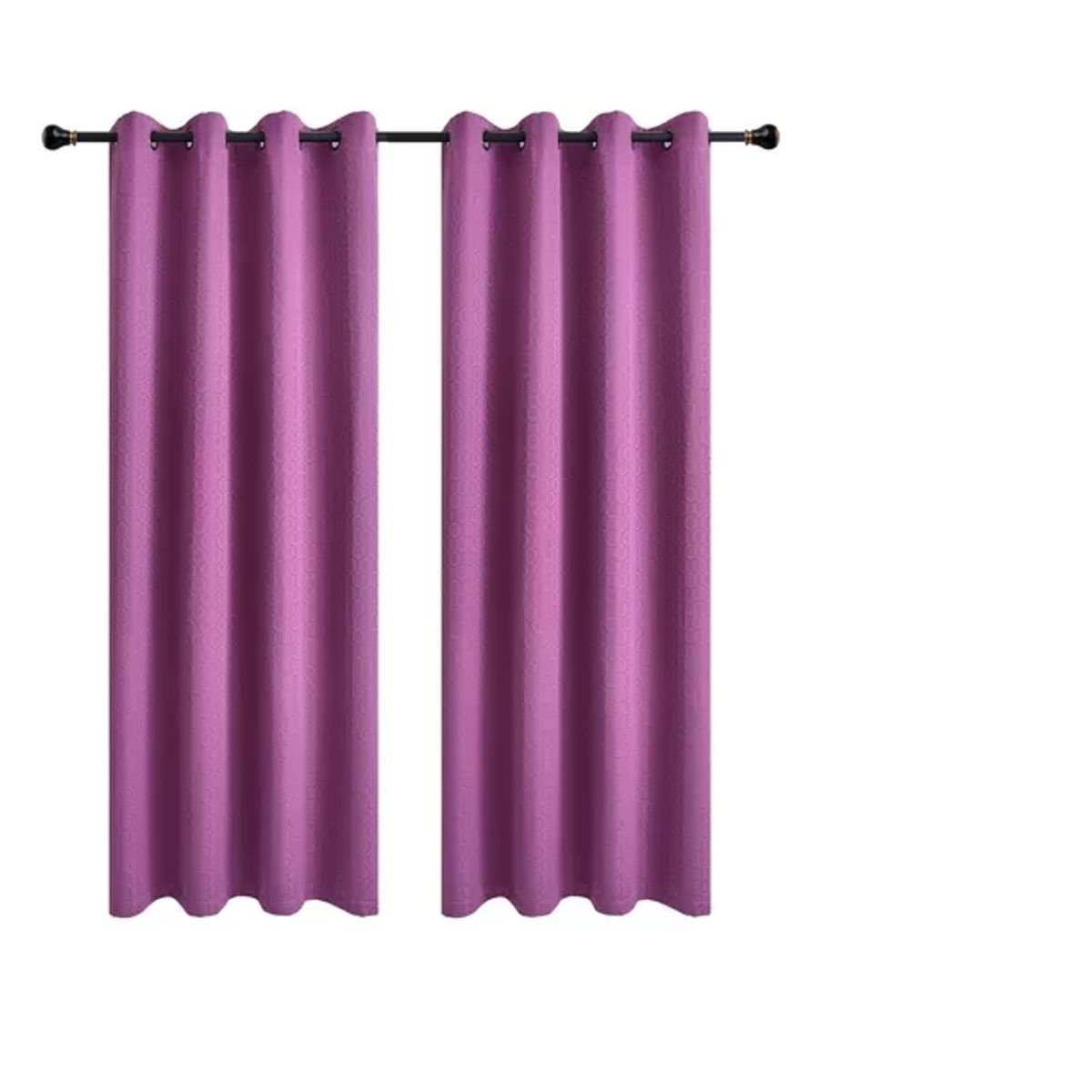 GENERICO - Cortinas Hogar Telas Brocato 2 Panos 140x220 Cm