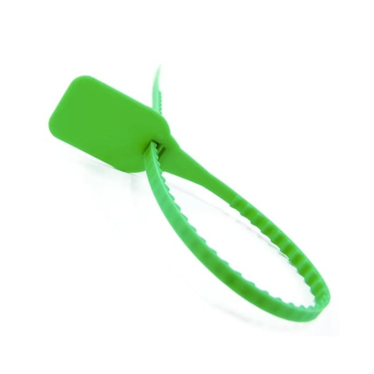 GENERICO - Sello de Seguridad Plástico Ajustable 250mm 100un Verde