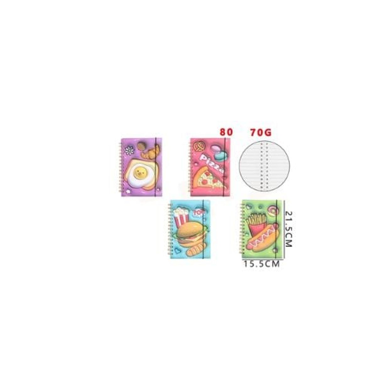 GENERICO - Libreta Food 80 Hojas