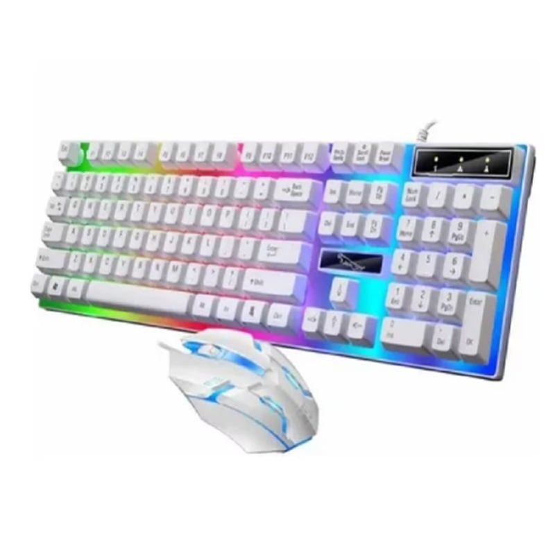 GENERICO - Kit Teclado Mouse Gamer Luz Rgb Lluminado Led Usb